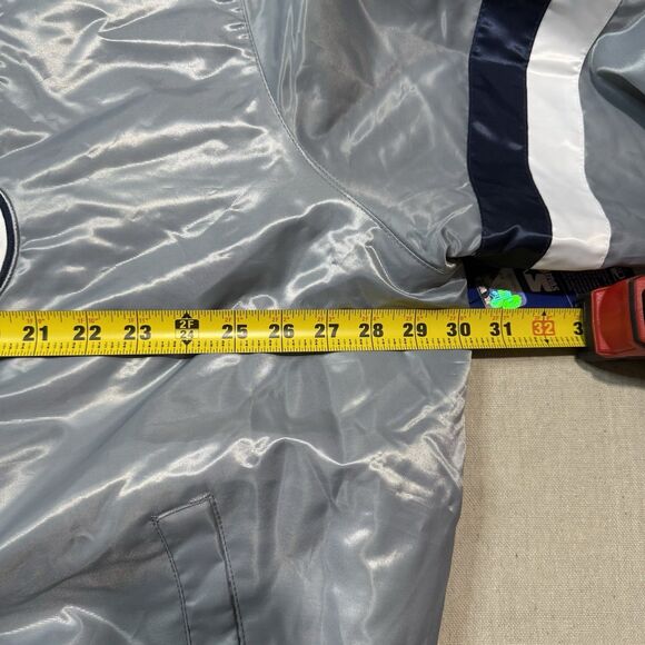 NWT Vintage 90’s NFL Dallas Cowboys STARTER Satin Bomber Jacket Men’s Size 3XL - Picture 6 of 7